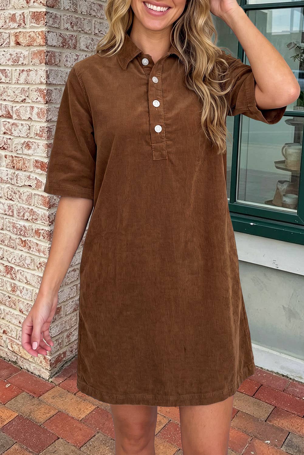 Corduroy Mini Dress