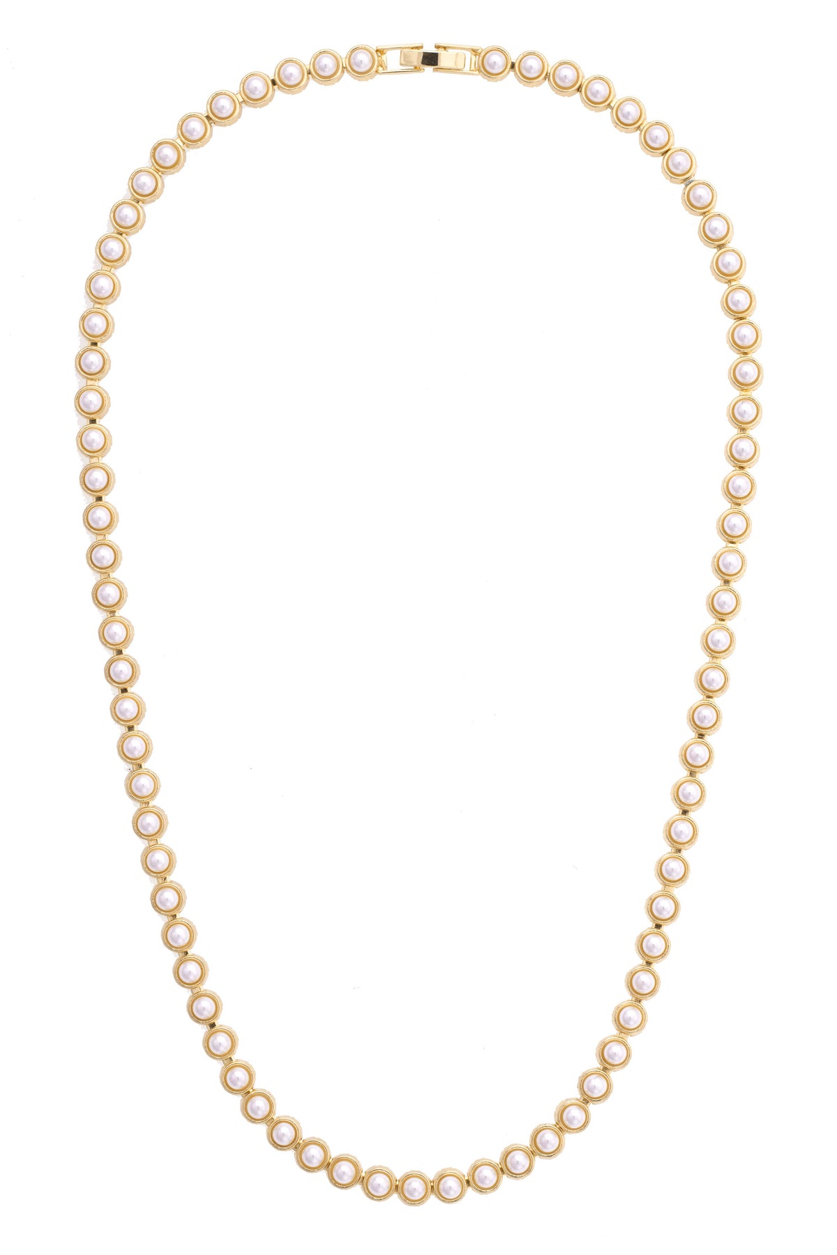 Ivy Pearl Linked Necklace in Ivory