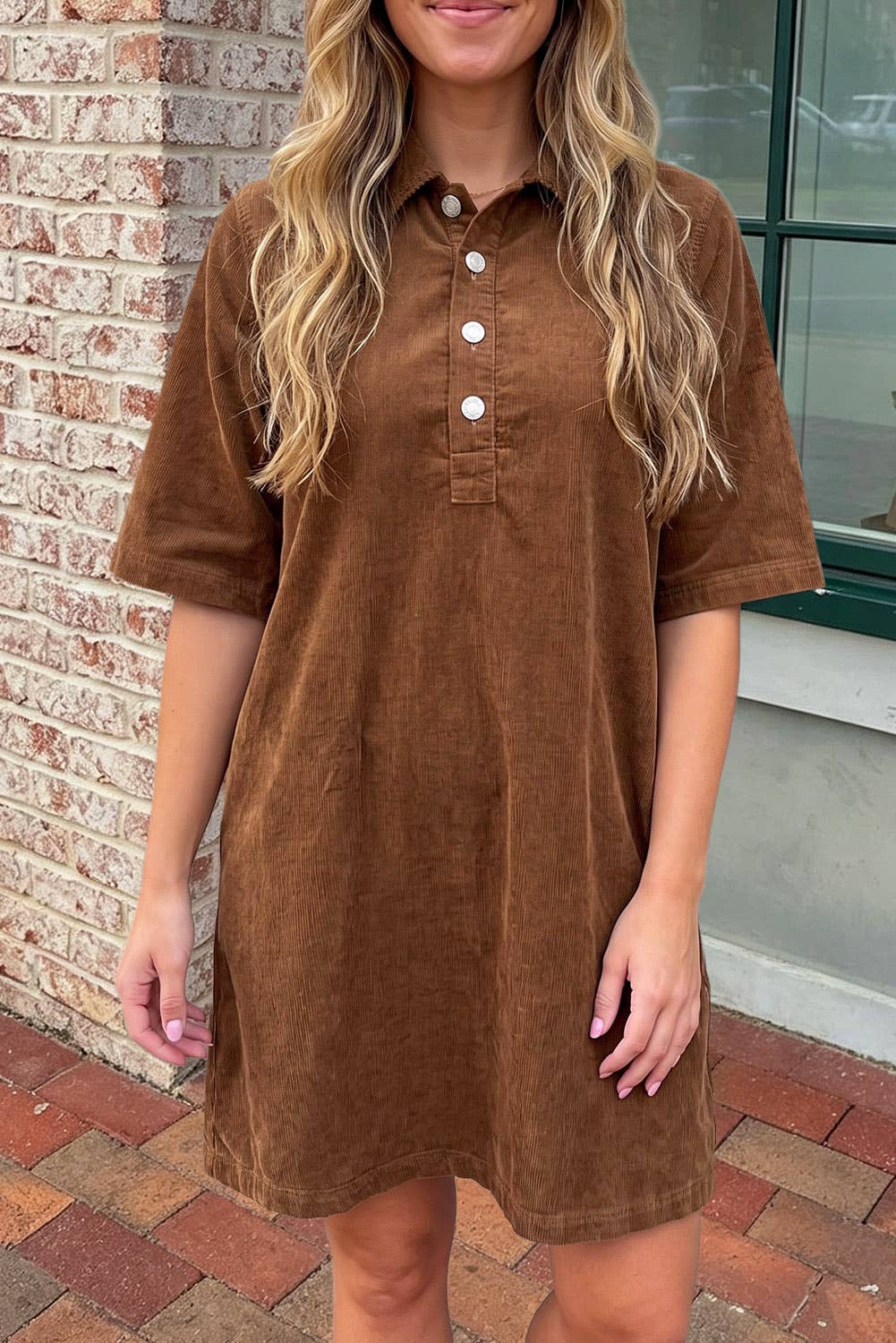 Corduroy Mini Dress