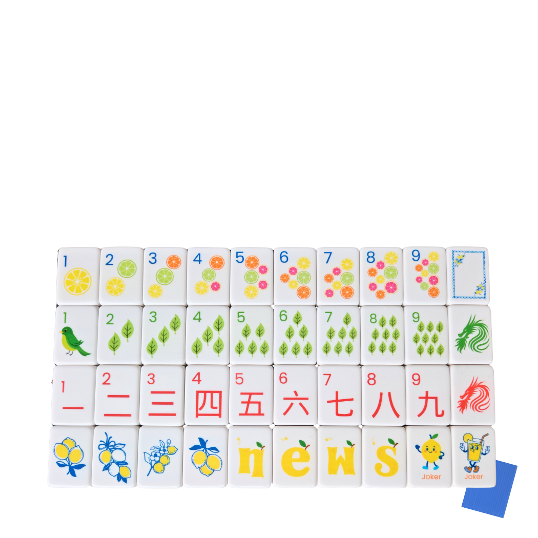 Mahjong Studios β Lemon Tide American Mahjong Tile Set (160 Tiles)