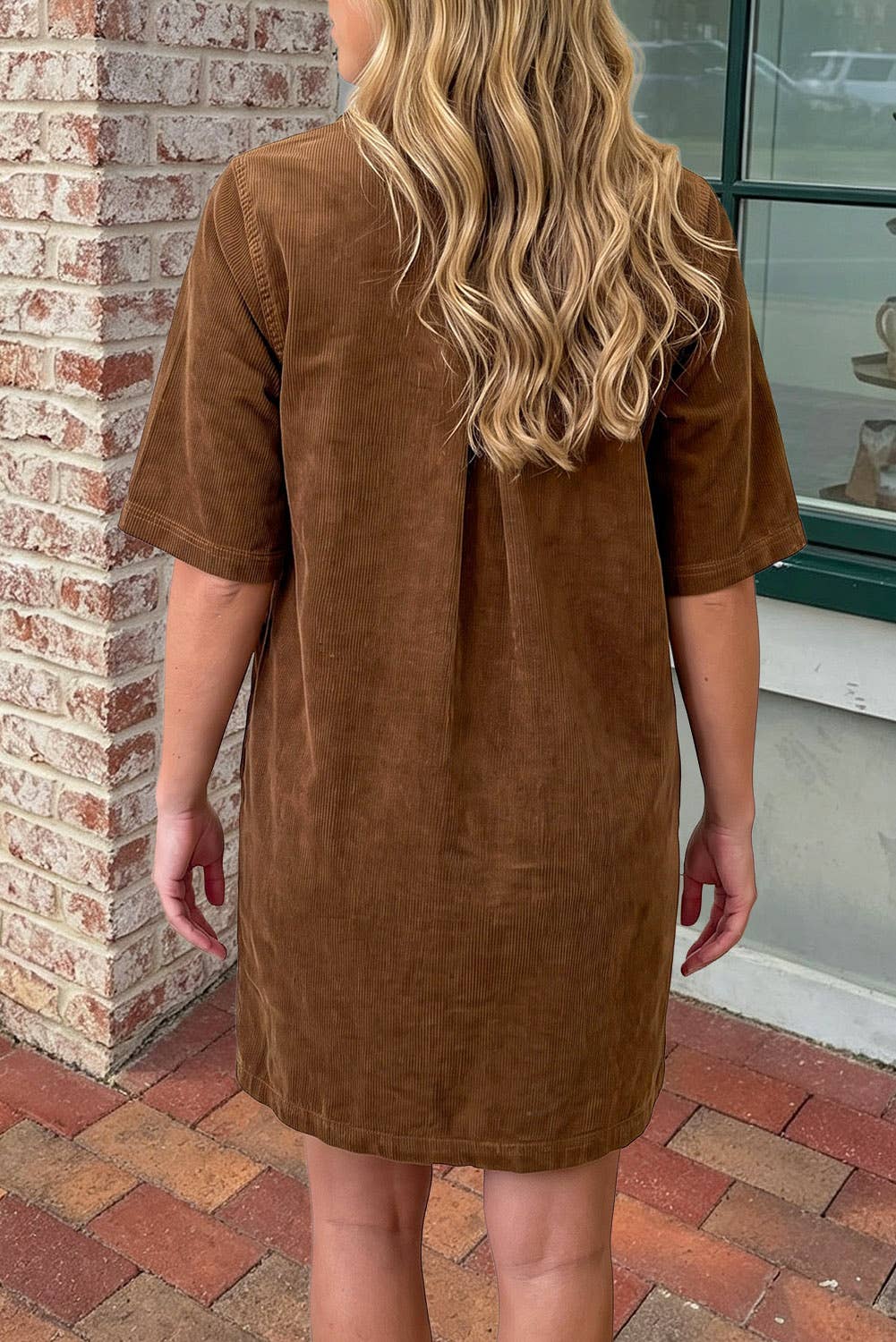 Corduroy Mini Dress