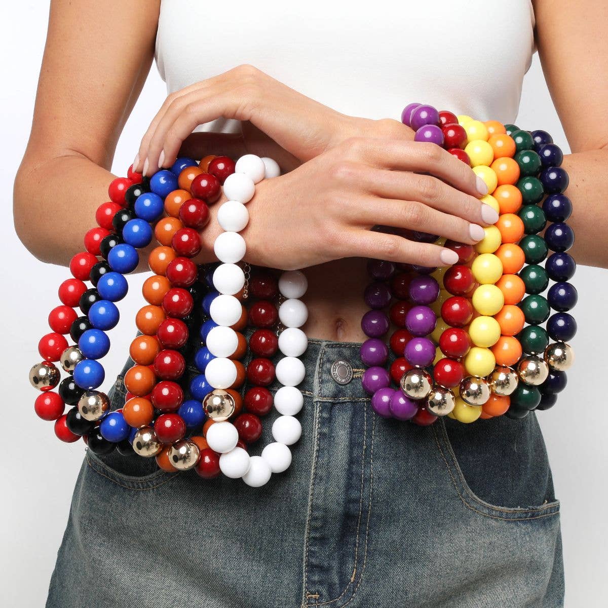 Gumball Beaded Necklace