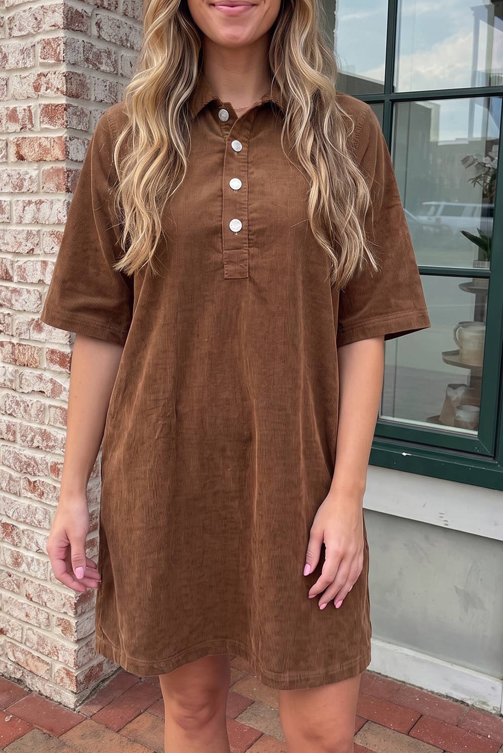 Corduroy Mini Dress