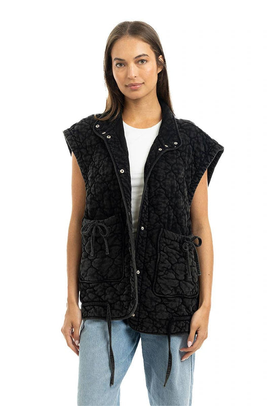 Oversized Garment Washed Vests