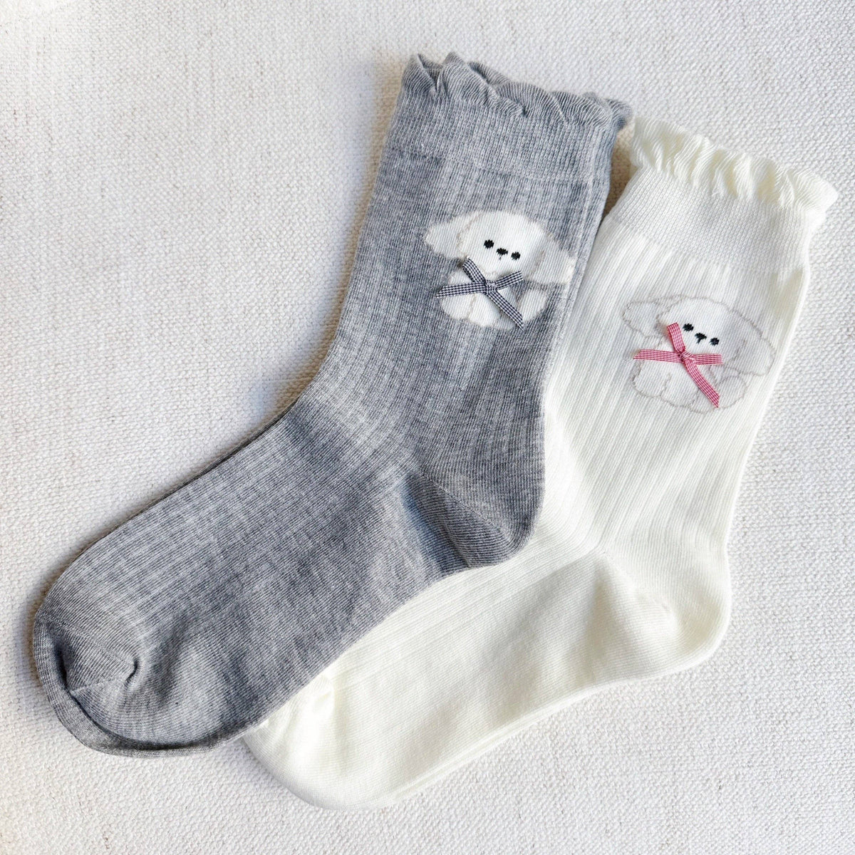 Bichon Puppy Design Socks Set Of 2