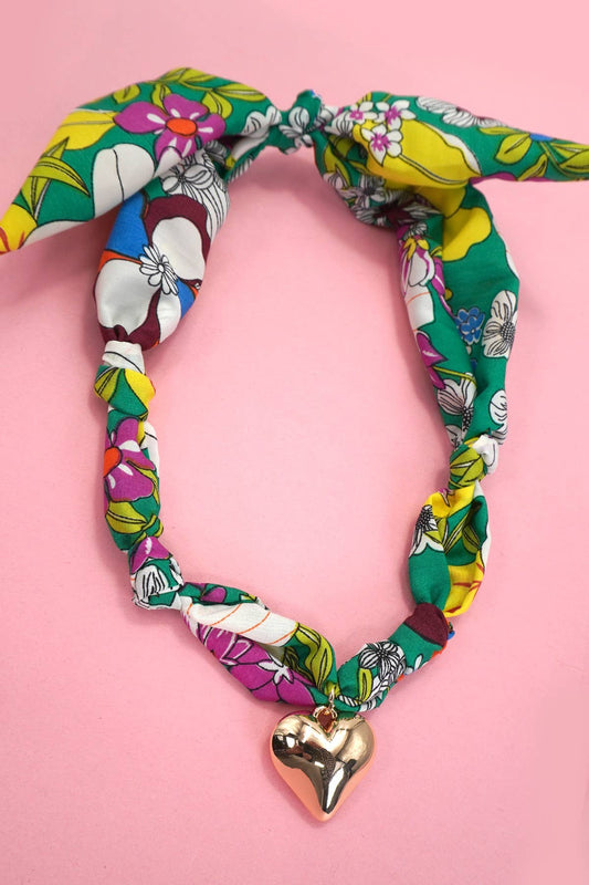 HANDMADE SCARF CHARM NECKLACE