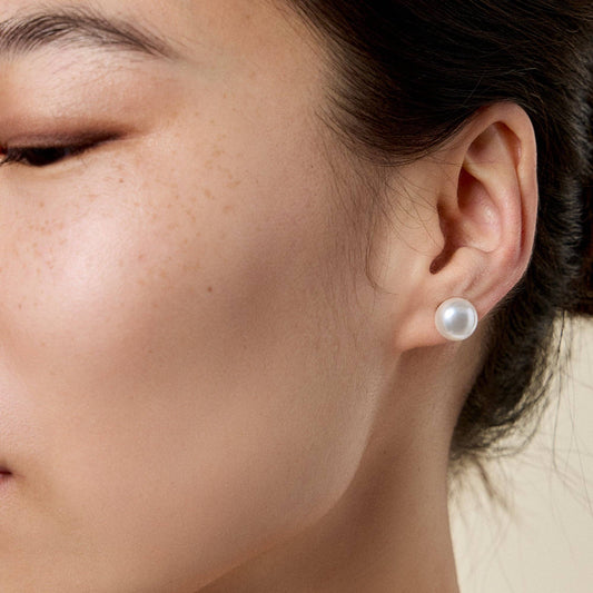10mm Classic Extra Large Pearl Stud Earrings