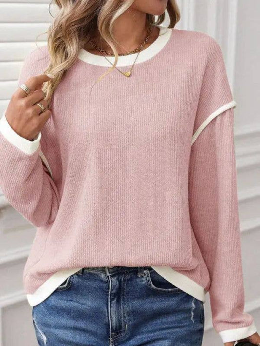 Long Sleeve Knit Crewneck Pullover