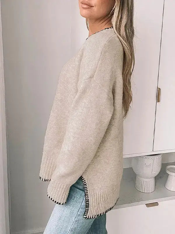 Split Hem Sweater