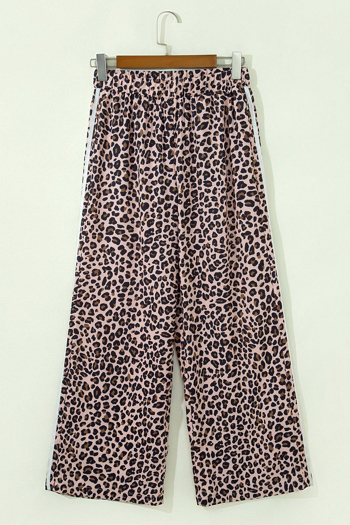 Leopard Print High Waist Wide Leg Pants