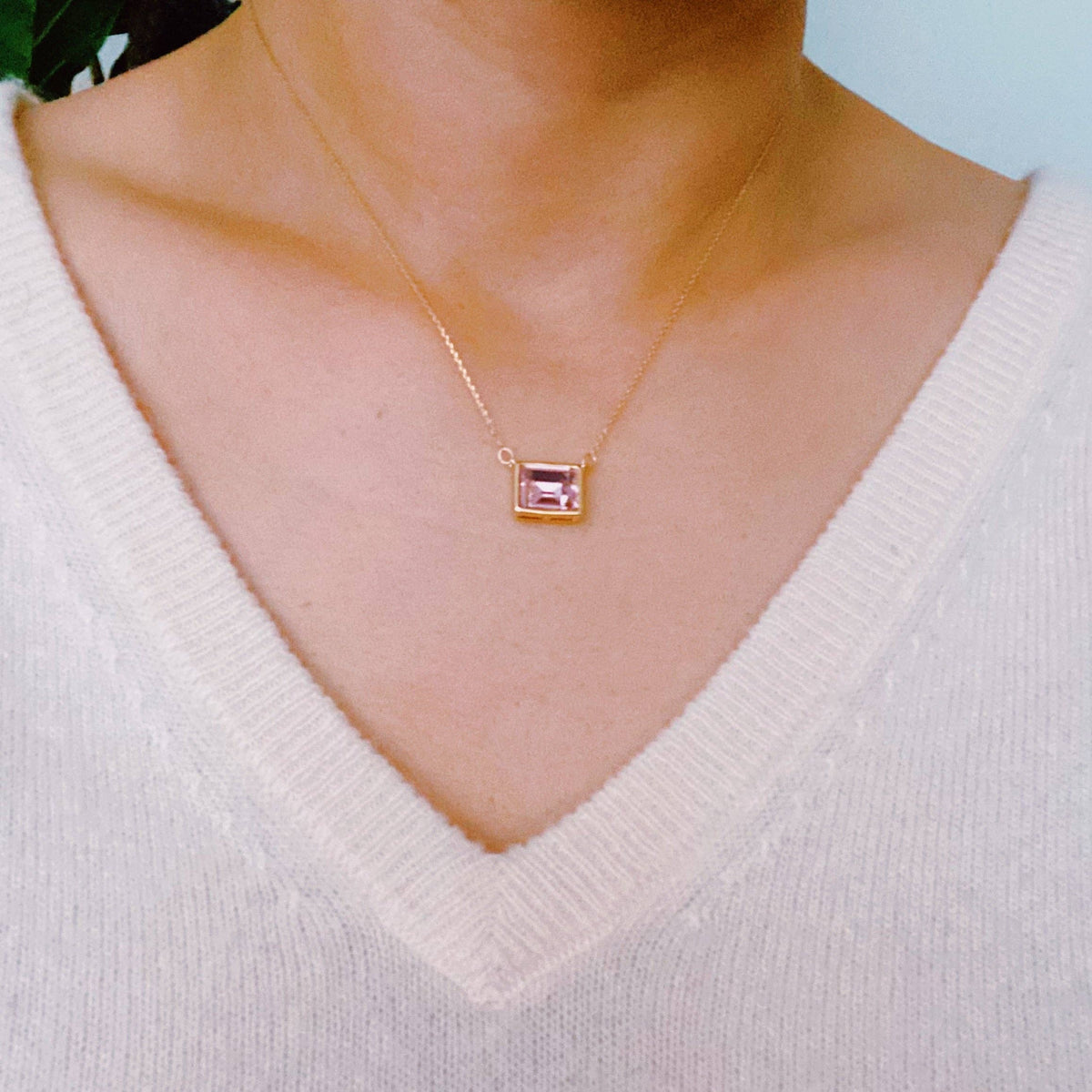 Square Pendant Necklace