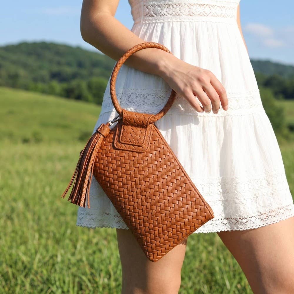 Cuff Handle Clutch Bag