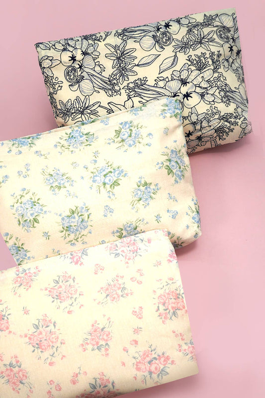 FLORAL COSMETIC MAKEUP POUCH BAG | 40P628