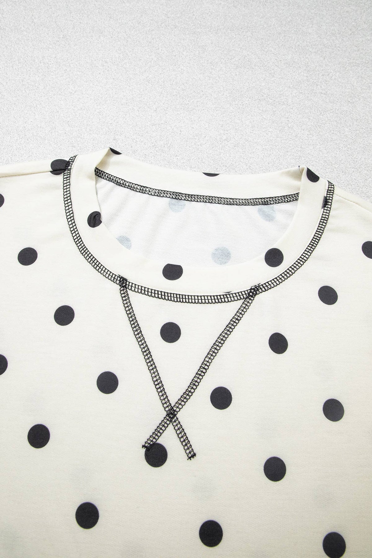 Polka Dot Half Sleeve Drawstring Set