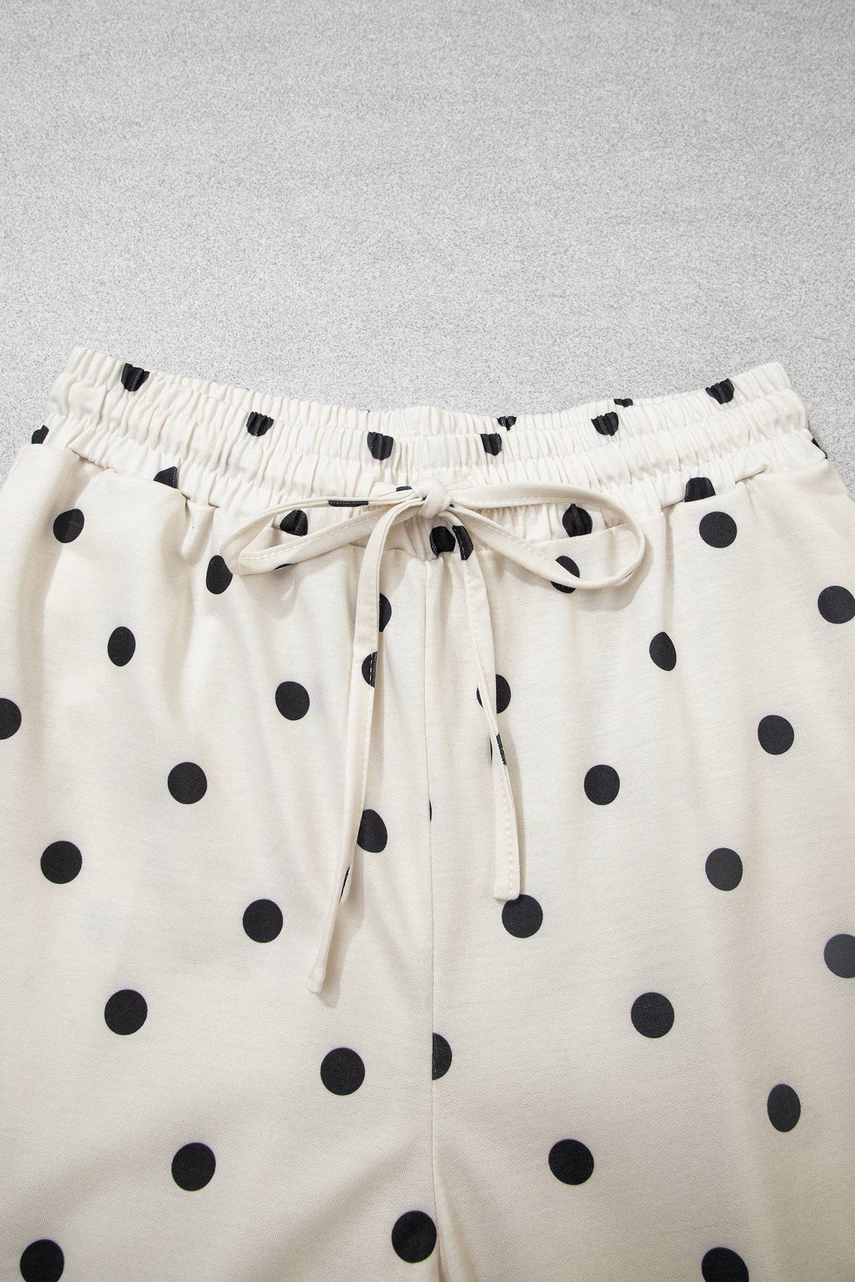 Polka Dot Half Sleeve Drawstring Set