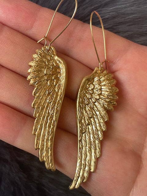 Angel Wings Pendant Earrings
