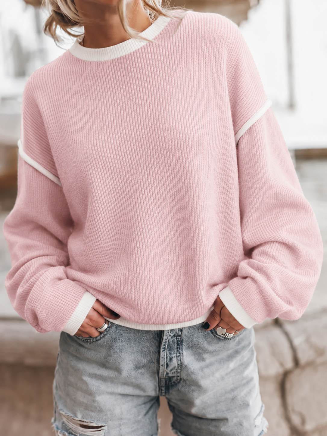 Pink Lightweight Sweater