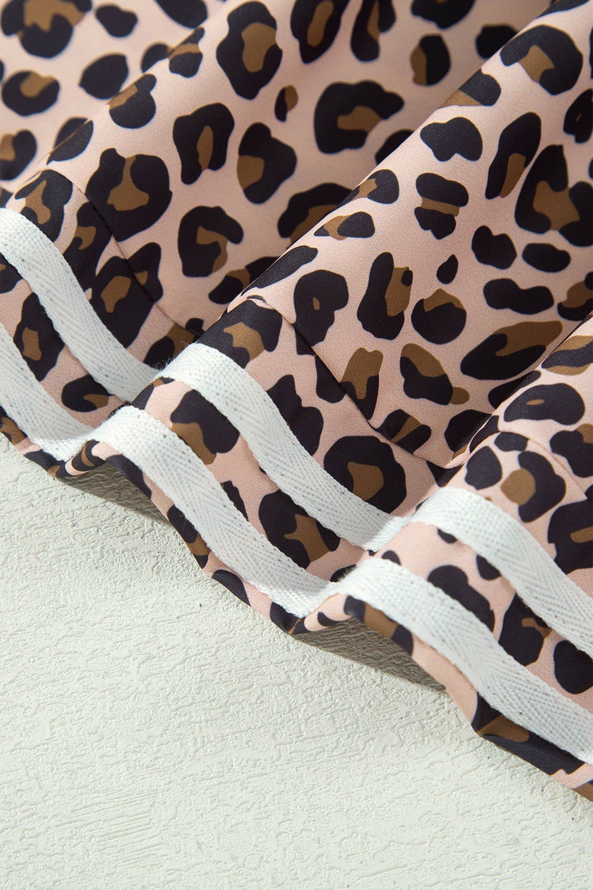 Leopard Print High Waist Wide Leg Pants
