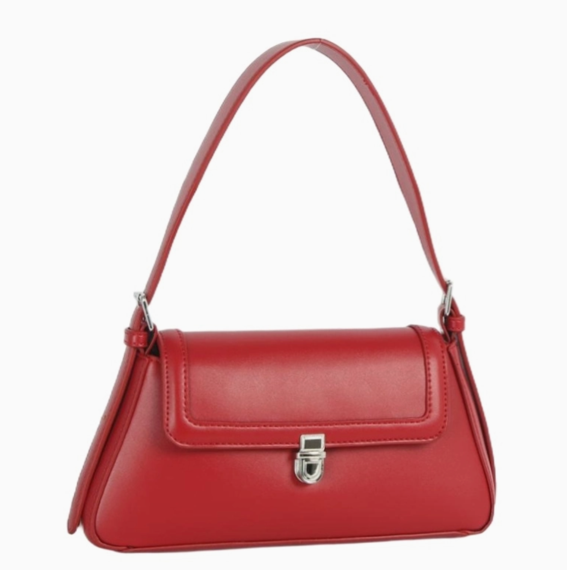 Push lock vegan leather Bag