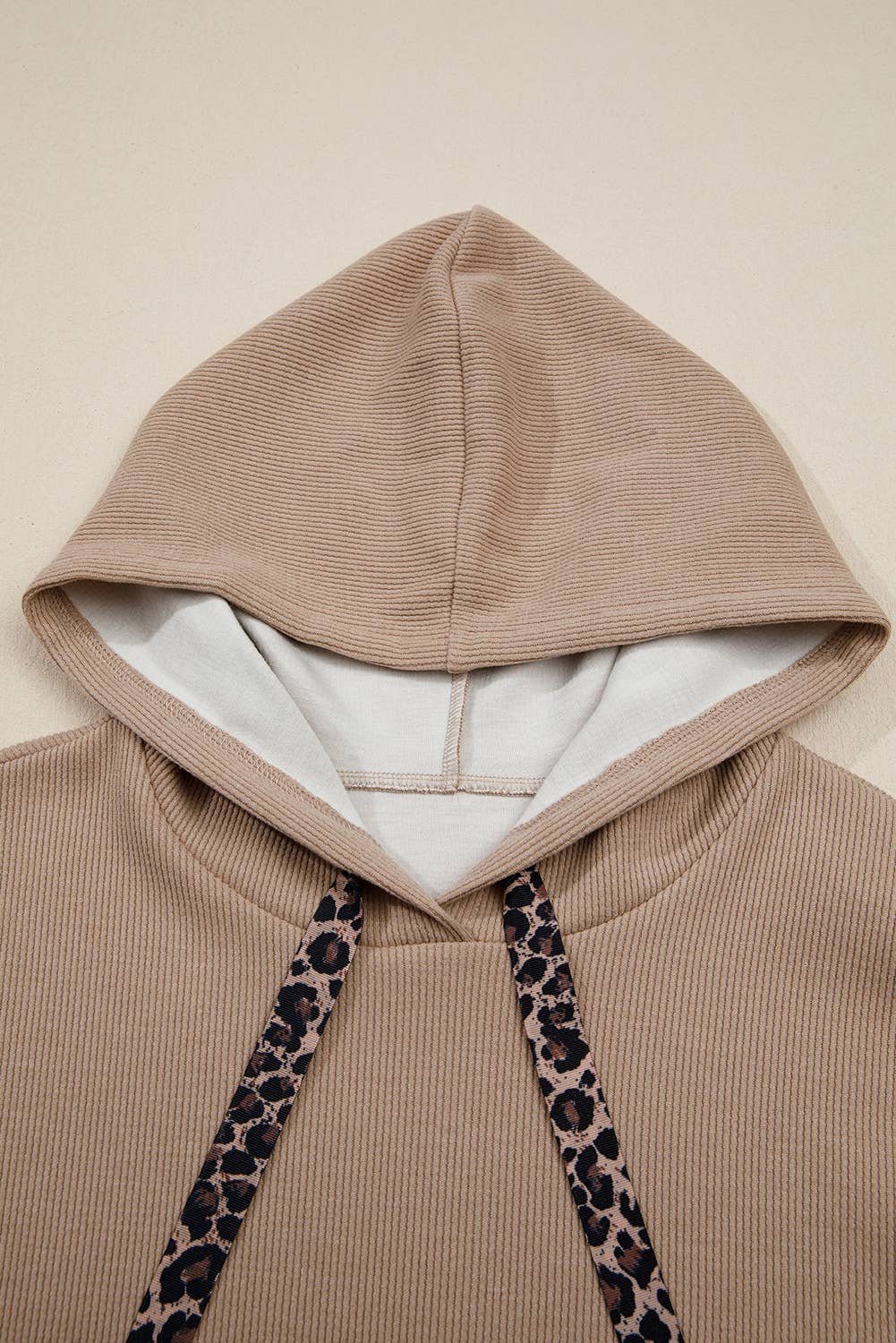 Thermal Textured Drawstring Hoodie