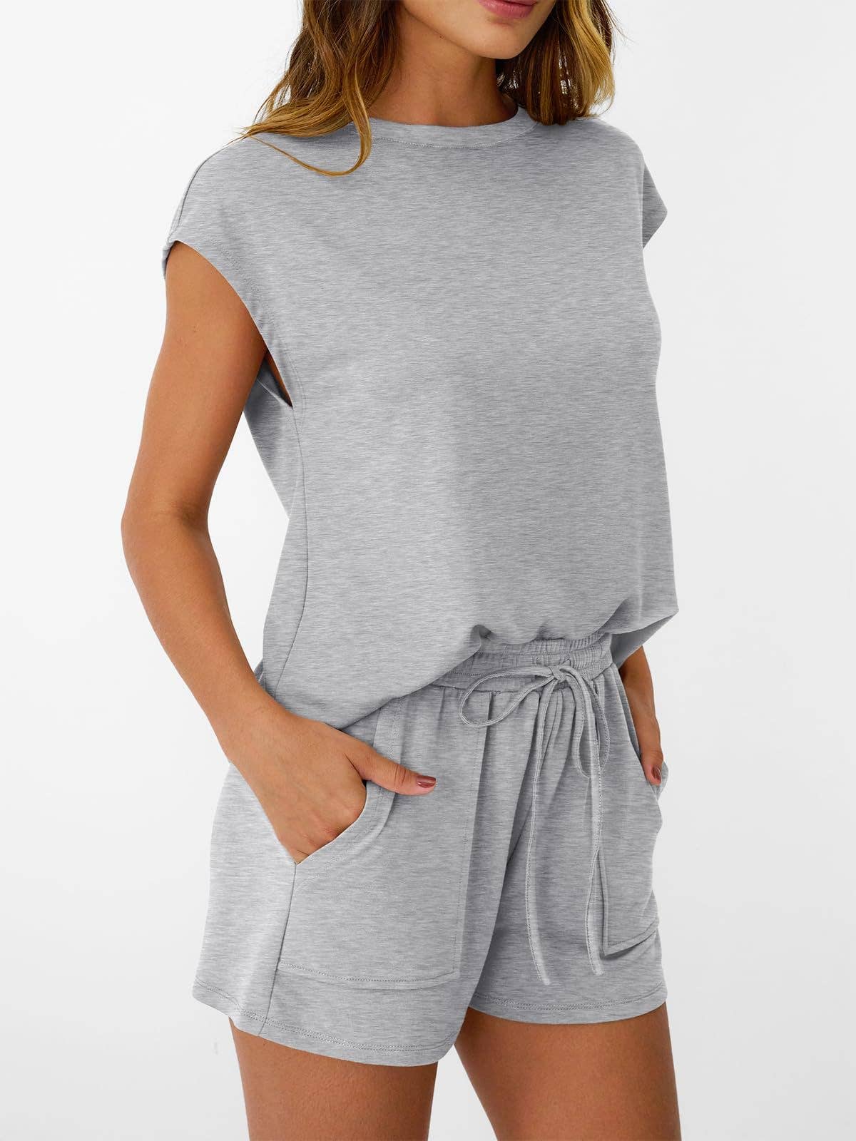 Casual Short Sleeve Top and Shorts Two Piece Summer Set