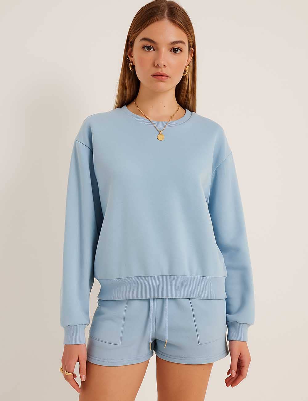 Sweatshirt & Shorts Set