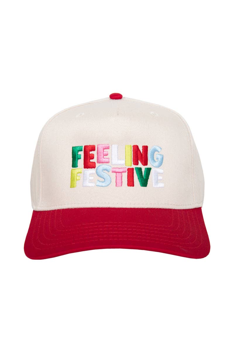 Feeling Festive Two-Toned Christmas Trucker Hat