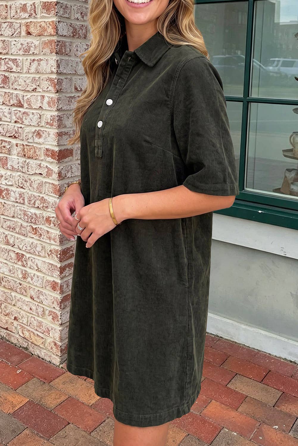 Corduroy Mini Dress