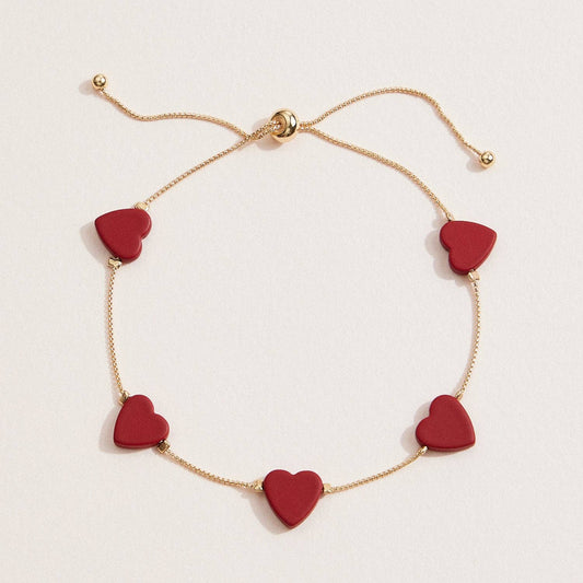 Heart Charm Minimalist Bracelet